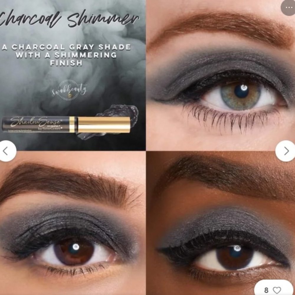 SHADOWSENSE CHARCOAL SHIMMER Crème to Powder  NEW SEALED